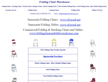 Tablet Screenshot of foldingchairwarehouse.com